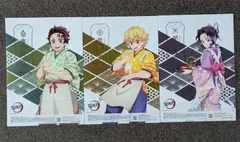 鬼滅の刃　セブンイレブン限定　クリアポスター　3種セット