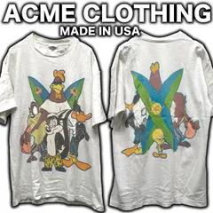 90's USA製 ACME CLOTHING ルーニーテューンズ 両面プリントTシャツ Lサイズ トゥイティー  ワーナーブラザーズ オールド ビンテージのサムネイル
