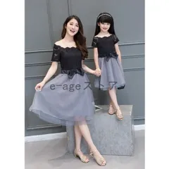 ☆親子ペア ワンピース ドレス ☆ 発表会 結婚式 発表会 親子お揃い おそろい コンクール 七五三 謝恩会 入学式 卒業式 演出等はもちろん、食事