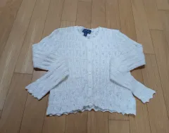 ポロ ラルフローレンキッズ 白 レース カーディガン