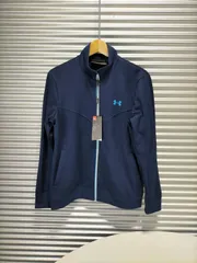 アンダーアーマー◆メンズ コールドギア ジップアップ ゴルフジャケット ネイビー