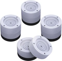 洗濯機 防振ゴム 4個セット＋追加パーツ4個付き！ かさ上げ 防振 防湿 冷蔵庫や家具にも 高度調節 (通常版＋追加パーツ)