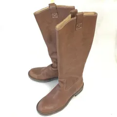 REGAL/リーガル★本革/レザーロングブーツ【23.0/茶/BROWN】シボ加工/boots/Shoes◆bWB102-4<sale>