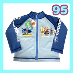 【新品・匿名配送】★アンパンマン★ばいきんまん★ラッシュガード★UVカット★ベビー・キッズ・子供用水着★95㎝★