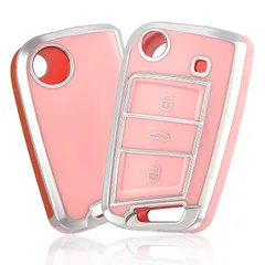 【新品】 [OFF WE GO] TPU ゴルフキーケース対応 フォルクスワーゲン VW Golf 7 MK7 Polo Jetta 4 Seat Ibiza 4/5 Leon Toledo Skoda Superb Rapid Spaceback Oct 0