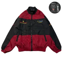 BearU.S.A ベアーユーエスエー NylonJacket ナイロンジャケット Windbreaker ウインドブレーカー EmbroideredLogo 刺繍ロゴ Nylon ナイロン Red レッド 赤 Black ブラック 黒 M