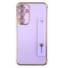 Galaxy A36 5G ケース SC-54F バンド 付き ソフト ケース 【Color】パープル