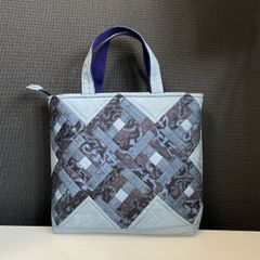 専用 ハンドメイド 着物リメイク パッチワークトートバッグ 37