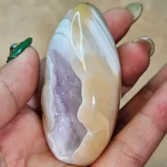 天然石シュガー水晶共生瑪瑙の卵型　置物NO.062910 天然石シュガー水晶共生瑪瑙の卵型 置物NO.062910 置物