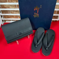 草履　バッグ　セット　黒　ブラック　和装小物　冠婚葬祭　訪問着　入学式　卒業式　　zz