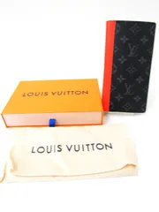 Louis Vuitton ルイヴィトン ポルトフォイユ ブラザ 長財布 モノグラム・エクリプス キャンバス M25846 サンライズ オレンジ ICタグ HG0724