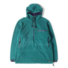 L.L.Bean エルエルビーン ジャケット サイズ: XL位 90s WINDBLOC SERIES ポーラテック ハーフジップ フリース ジャケット ブルーグリーン パープル アウター ブルゾン プルオーバー ヴィンテージ ブランド 古着