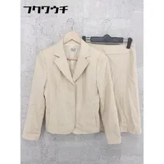 ◇ Aylesbury アリスバーリー サイドジップ 膝丈 シングル 2B スカート スーツ サイズ7 ベージュ レディース 【中古】 【1002801857967】