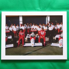 マツダ ルマン24 787B 優勝 集合写真 レースクイーン ポスター 当時物 マツダ ルマン24 787B 優勝 集合写真 レースクイーン ポスター 当時物