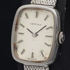 希少】CERTINA 手巻き時計 オーバルケース シルバー製 - メルカリ
