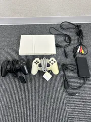 ￥【ジャンク】PlayStation2 SCPH-75000 コントローラー2つ【ゲーム機本体】【2】