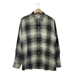 VINTAGE / ヴィンテージ古着 | 1950s | arrow / アロー usa製 オンブレチェック オープンカラー オーバーシャツ | 15-15 1/2 | ブラウン系 | メンズ