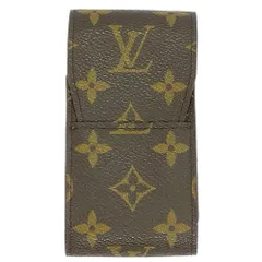 ルイヴィトン LOUIS VUITTON エテュイ シガレット シガレットケース モノグラム キャンバス M63024 ブラウン MI1904【中古】