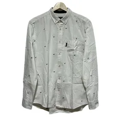 BLACK LABEL CRESTBRIDGE(ブラックレーベルクレストブリッジ) 長袖シャツ サイズ2 M メンズ - 白×ネイビー×レッド 鳥