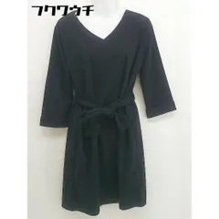 ◇◎ ROPE PICNIC ロペピクニック 長袖 膝下丈 ワンピース サイズ36 ブラック レディース  【1109080000340】