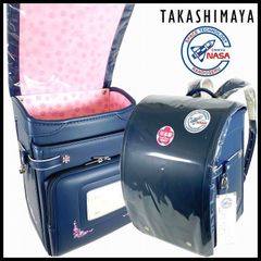新品 定価68,200円 地球NASA ランドセル 女の子用 高島屋モデル ネイビー 花刺繍 テンパーフォーム素材使用 日本製