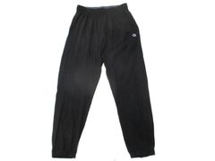 Champion ワンポイント目玉ロゴ スウェットイージーパンツ L 黒 USA古着 チャンピオン