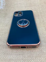 iPhone 11 Pro ケース リング付き ミラー調 ローズゴールド
