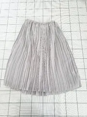◇ ⊂ Sonny Label URBAN RESEARCH 膝下丈 プリーツ スカート サイズF グレー系 レディース E  【1509100074731】
