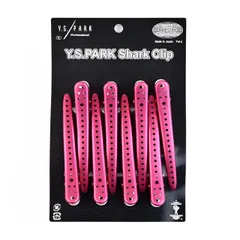 【迅速発送】Y.S.PARK シャーク<サメ>クリップ 8本入 ピンクメタル