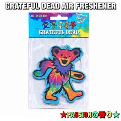 🇺🇸 エアフレッシュナー ★GRATEFUL DEAD★ グレイトフル・デッド ★パッションの香り★ デッドベアー ダンシングベアー ビーンベアー アメリカン雑貨 アメ車 カスタム ハイエース 芳香剤 フレグランス エアーフレッシュナー