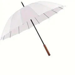 16本骨 長傘 雨傘 晴れ 雨 兼用 梅雨 対策 木製 手元 番傘 紳士傘 耐風 撥水 丈夫 耐強風