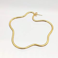 【美品】Juette　ジュエッテ　ラージサークルピアス　ゴールド　片耳　シルバー925