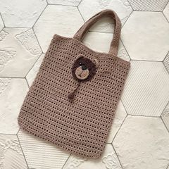 【Vintage】くまさんクロシェ編みバッグ