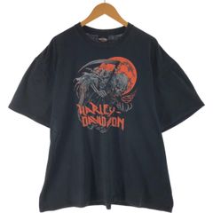 古着 ハーレーダビッドソン Harley-Davidson ドクロ柄 スカル柄 モーターサイクル バイクTシャツ メンズXXL相当/eaa563769