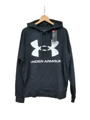 アンダーアーマー◆メンズ UAライバルフリース ビッグロゴ スウェットパーカー L ブラック