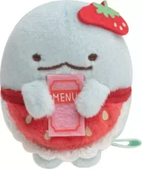 【中古】ぬいぐるみ とかげ てのりぬいぐるみ 喫茶すみっコでいちごフェアテーマ 「すみっコぐらし」