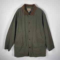 古着 00’s/00年代 エルエルビーン L.L.Bean ハンティングジャケット 襟コーデュロイ ビッグサイズ カバーオール XXL  カーキ メンズ