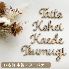 【木製レターバナー】お名前 オーダー /誕生日フォト