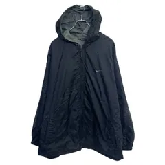 NIKE ジャケット XXL ブラック ナイキ ジップアップ ビッグサイズ ワンポイント スポーティー アウター 古着卸 アメリカ仕入 a709-5747