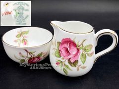 MZ627) Crown Staffordshire クリーマー シュガーポット セット 現状品