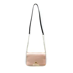 エンポリオアルマーニ EMPORIO ARMANI ショルダーバッグ 斜め掛け フラップ フェイクレザー ローズゴールド色 /SY2