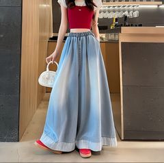 大きいサイズ デニムパンツ レディース 春夏にピッタリ 脚長効果