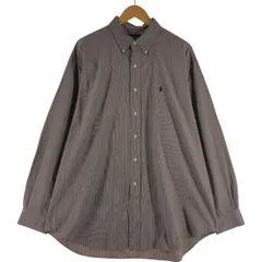 古着 ラルフローレン Ralph Lauren BLAKE 長袖 ボタンダウンチェックシャツ メンズXL相当/eaa533626