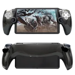 新品 PSポータル 専用 ハードカバー PS5 リモートプレイヤー クリアケース 衝撃吸収 保護カバー (クリアブラック) [video game]