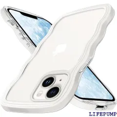 iPhone 15 ケース クリア iPhone 14 ケース 透明 iPhone15 スマホケース ワイヤレス充電 アイフォン15 カバー アイフォン14 可愛い ウェーブ デザイン 耐衝撃 滑り止め 軽量 白 ソフト 持ちやすい ホワイト 1588