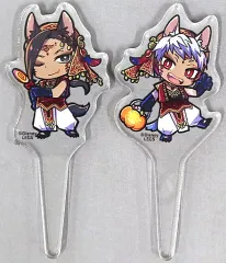 【中古】マグカップ・湯のみ 全2種セット 「ディズニー ツイステッドワンダーランド×OH MY CAFE 第三弾 アクリルピック＜スカラビア寮＞」