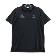 サイズ：L LE COQ GOLF ルコックゴルフ  半袖ポロシャツ  ブラック系 [240101386052]# ゴルフウェア メンズ ストスト