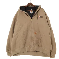 00年代 Carhartt カーハート アクティブジャケット ワーク 大きいサイズ ブラウン (メンズ 4XL) 中古 古着 A2143