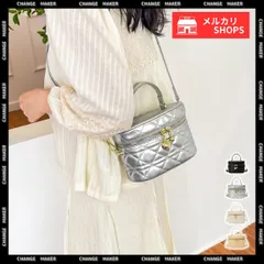 【送料無料】キルティング バニティバッグ 斜めがけ 鞄 レディース 2WAY ショルダーバッグ エレガント 大人かわいい コンパクト ハンドバッグ キレイめ おしゃれ クロスボディバッグ 韓国ファッション 華やか 高級感 新品 未使用 CH6ZMIN-007
