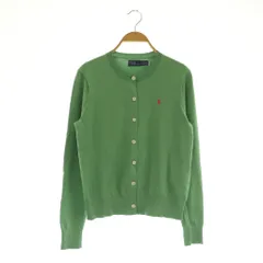 ポロ ラルフローレン POLO RALPH LAUREN クルーネックカーディガン ニット 長袖 S グリーン /MY ■OS